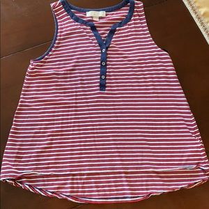 Michael Kors red white & blue tank top